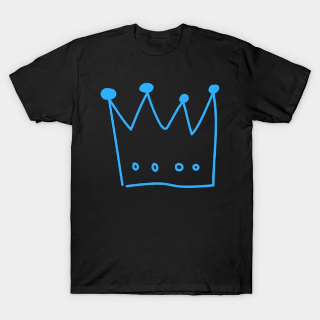 DOM'S CROWN ! (Blue) T-Shirt by A. R. OLIVIERI